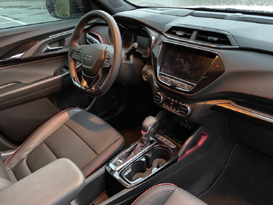 쉐보레 트레일블레이저 1열.  장우진 기자